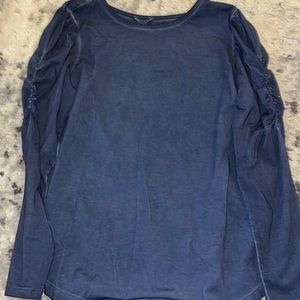 Nic + Zoe Navy Long Sleeve